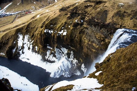 Water rock waterfall mountain Photo