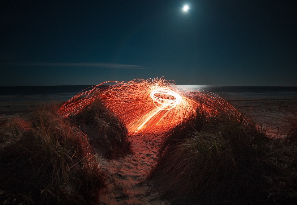 Plage mer océan lumière