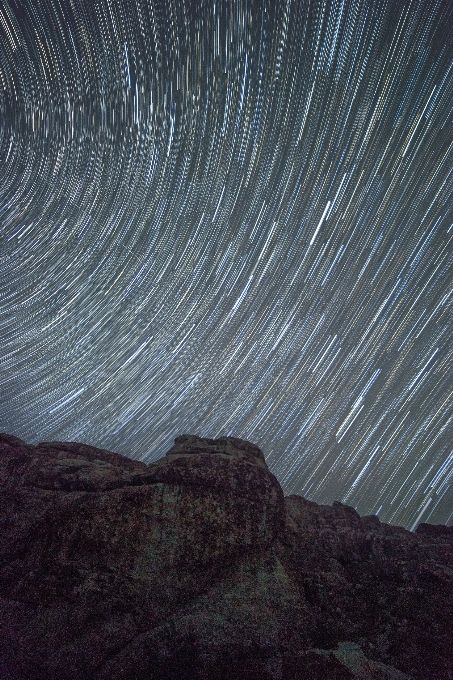 Berg licht himmel nacht