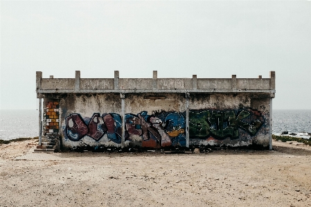 Zdjęcie ściana transport pojazd graffiti