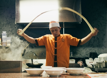 Work person kitchen professional Photo