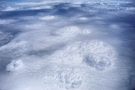 Sea ocean horizon snow Photo