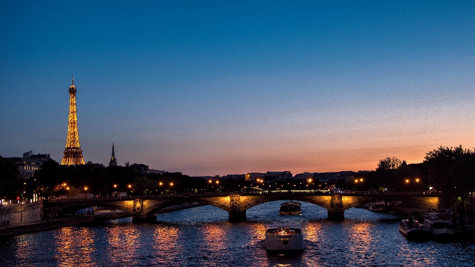 Agua atardecer puente horizonte