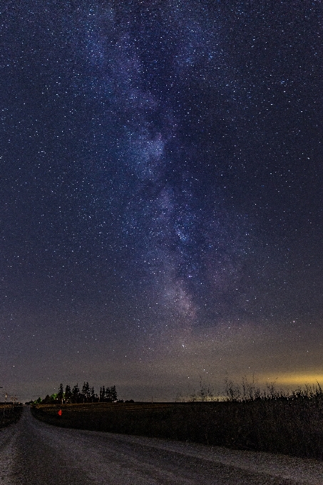 Niebo noc gwiazda droga mleczna
