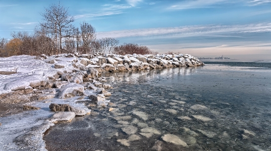 風景 海 海岸 寒い 写真