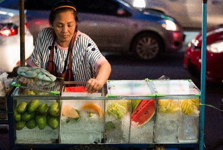 Dish food vendor vehicle Photo