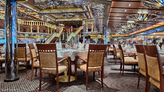 Table chair restaurant ship Photo