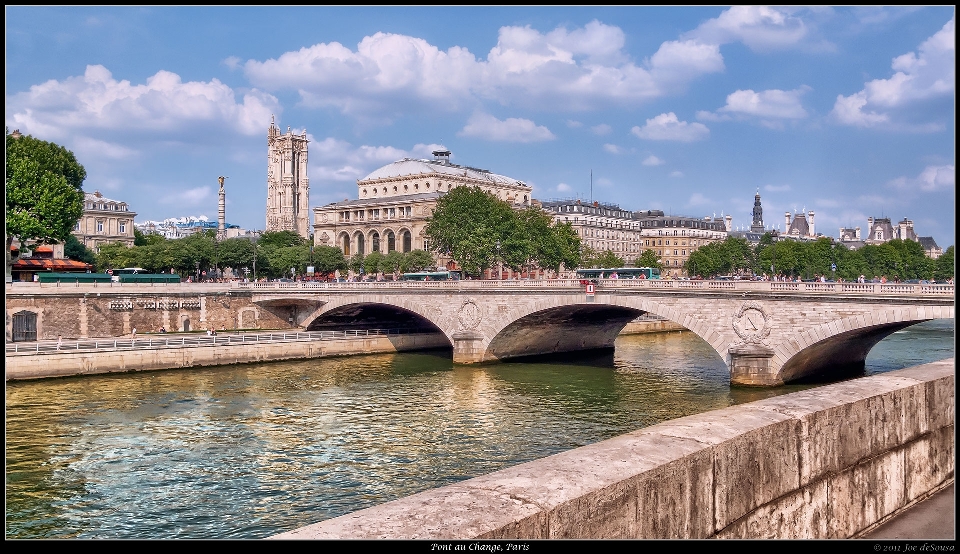 Agua puente parís río