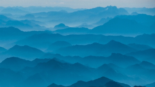 Horizont berg wolke himmel Foto