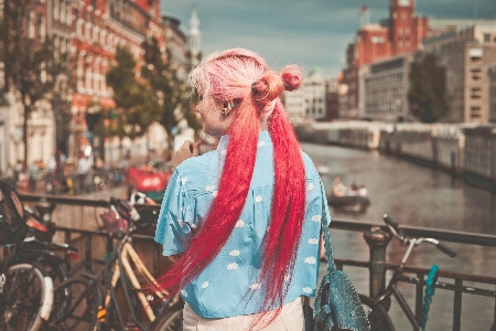 People woman hair road Photo