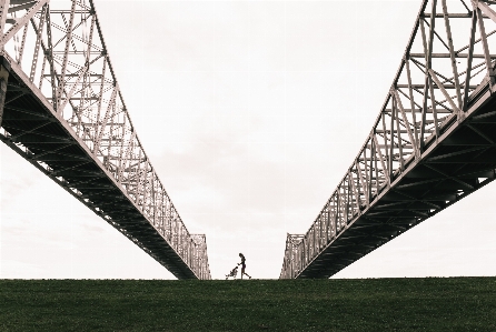 Architecture bridge steel suspension Photo