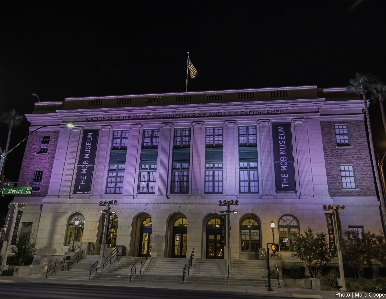 Architecture night city downtown Photo