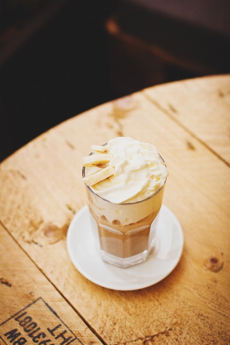 Café verre latté nourriture