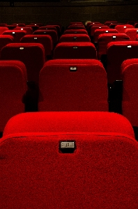 Red magenta movie theater Photo