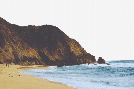 Foto Pantai laut pesisir pasir