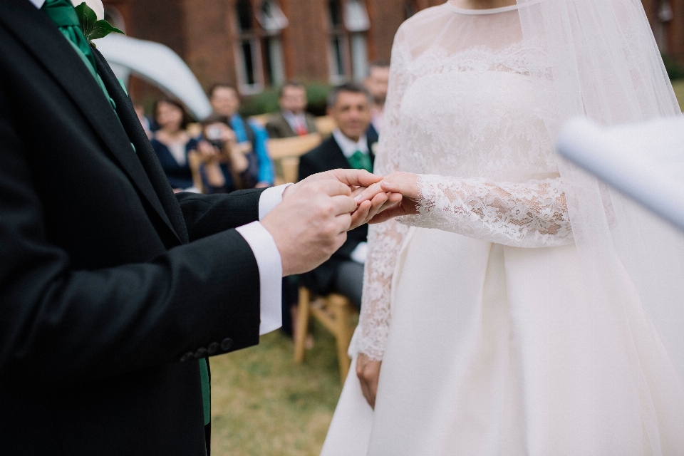 Hand man woman ring