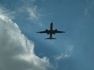 Wing cloud sky airplane Photo