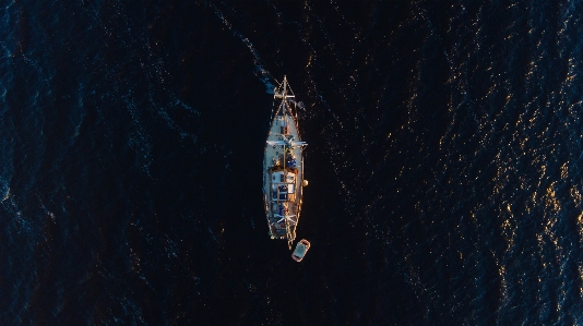 Water boat night vehicle Photo