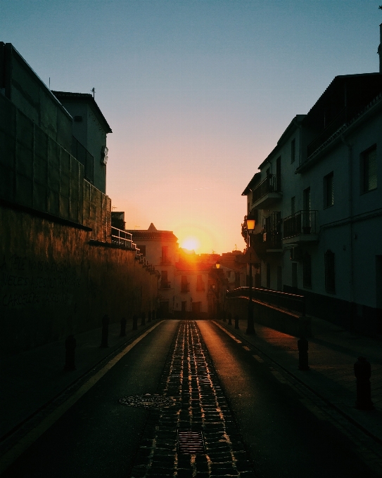 Leggero cielo alba tramonto