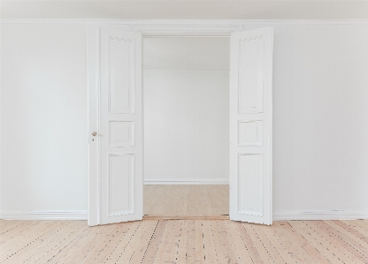 Wood white floor interior Photo