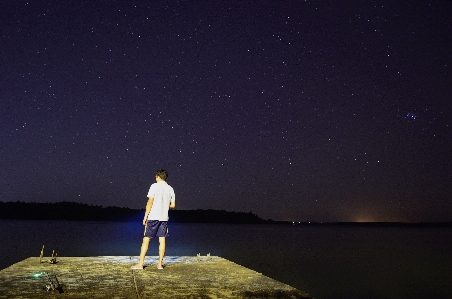 Horizon light sky night Photo