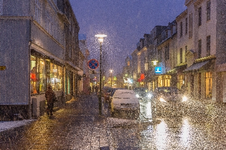 Snow winter road street Photo