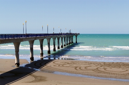 海滩 海 海岸 沙 照片