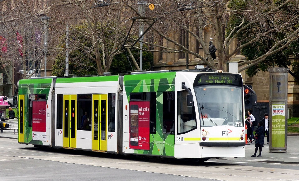 Tramwajowy transport pojazd publiczny
