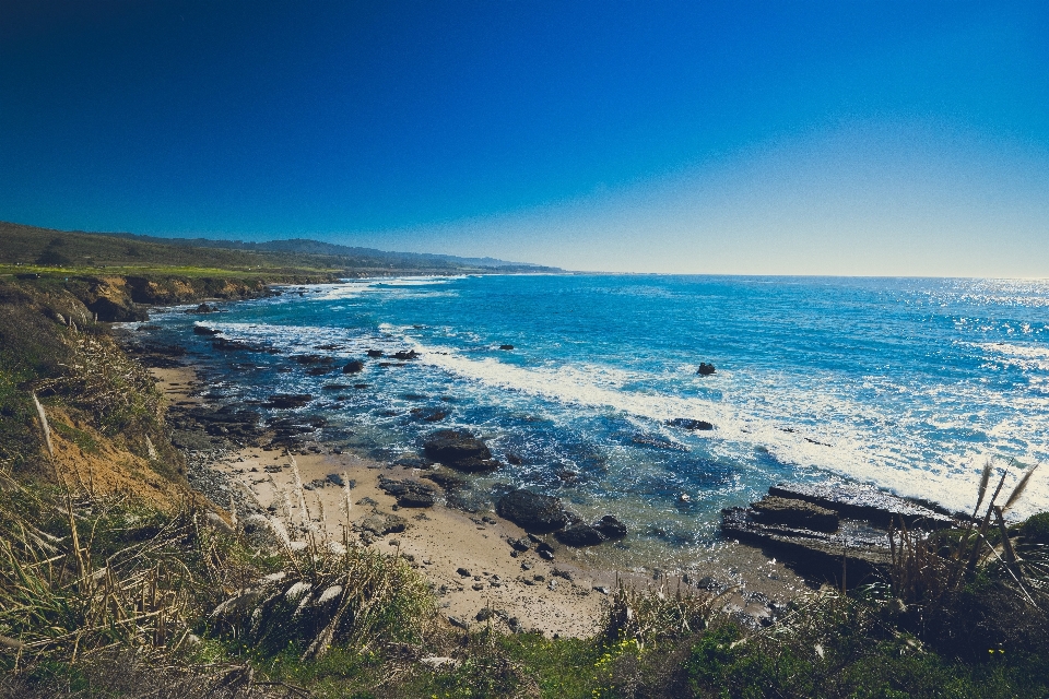 海滩 景观 海 海岸