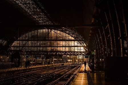 Light architecture railway bridge Photo