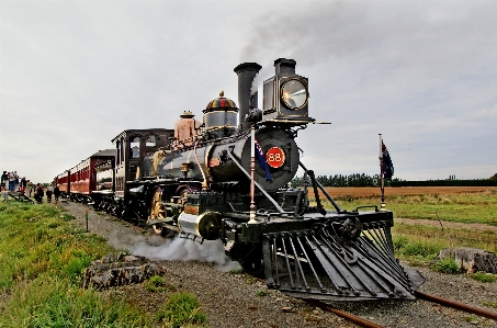 Track steam train transport Photo