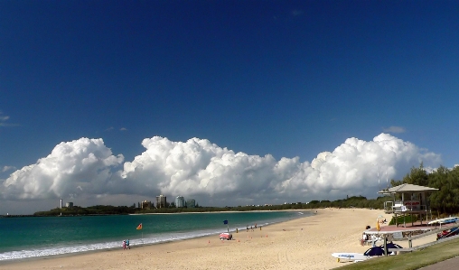 Foto Pantai laut pesisir cakrawala