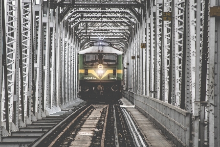 Track bridge train rail Photo