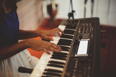 Person music keyboard technology Photo