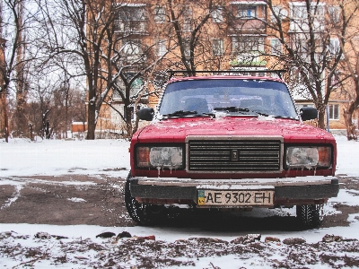 Snow car building truck Photo