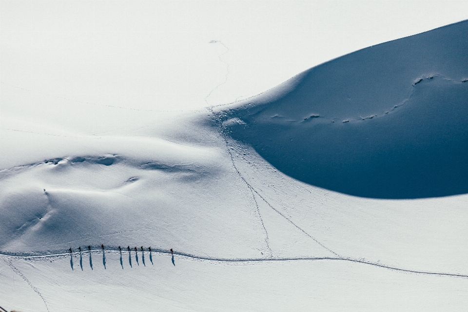 Sand mountain snow winter