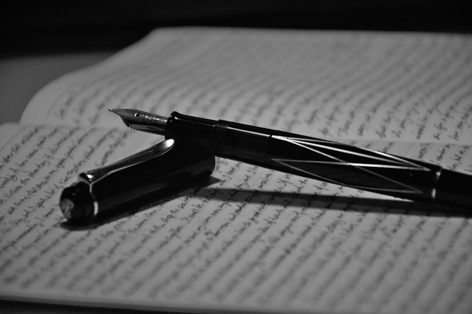 Writing black and white pen