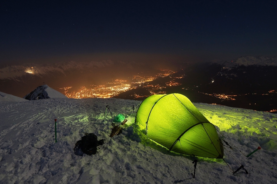 Berg schnee licht himmel