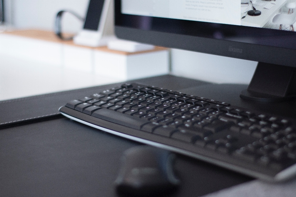 Laptop desk computer keyboard