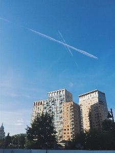 수평선 구름 건축학 하늘 사진