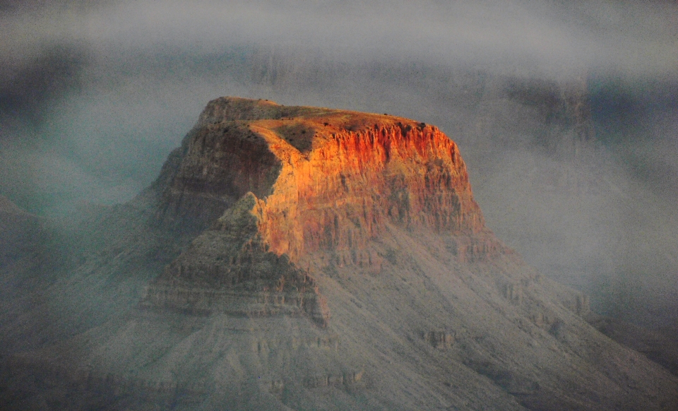 Landscape rock mountain sunset