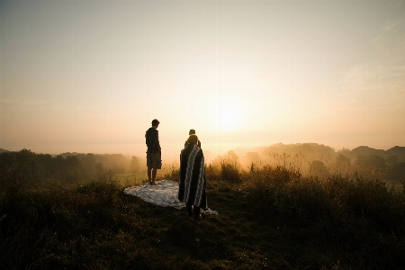 Landschaft natur horizont silhouette Foto