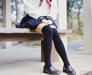 Shoe winter bokeh girl Photo