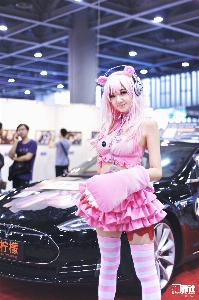 Foto Gadis mobil imut-imut musim panas