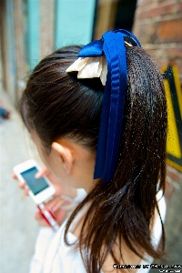 Creative sky girl hair Photo