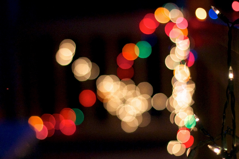 Luz bokeh
 cor natal