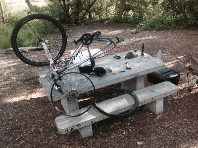 Photo Roue vélo véhicule pare-chocs