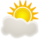 Sunny,sun,cloud,time Icon