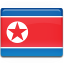 Flagge, norden, korea