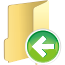 Folder,left,arrow Icon